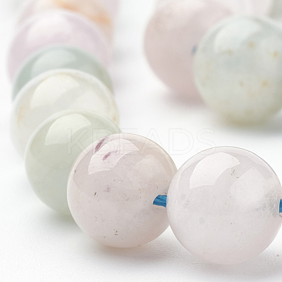 Natural Morganite Beads Strands G-S279-07-10mm-1