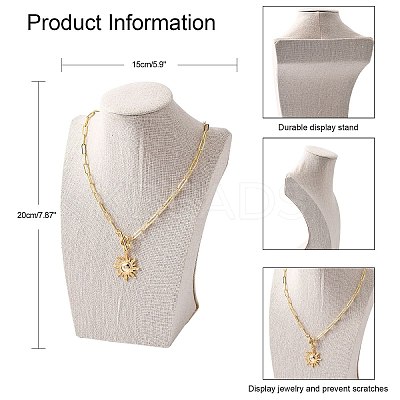 Stereoscopic Necklace Bust Displays NDIS-N006-E-06-1