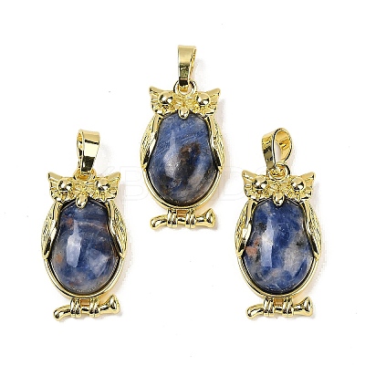 Natural Sodalite Pendant KK-F887-02G-20-1