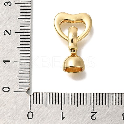 Brass Fold Over Clasps KK-K389-021G-1