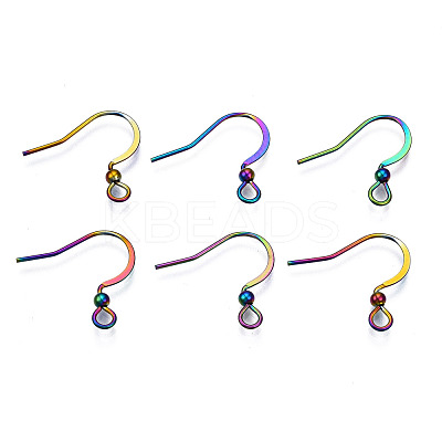 Ion Plating(IP) 304 Stainless Steel French Earring Hooks STAS-S119-014B-1