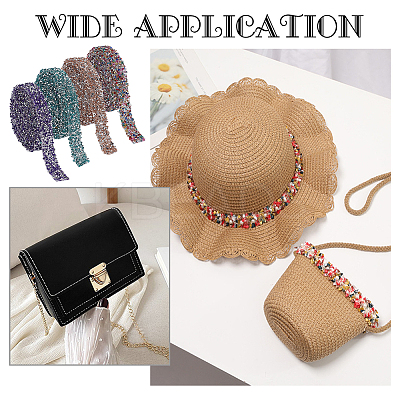 8M 4 Colors Hotfix Rhinestone Trimming DIY-WR0003-67-1
