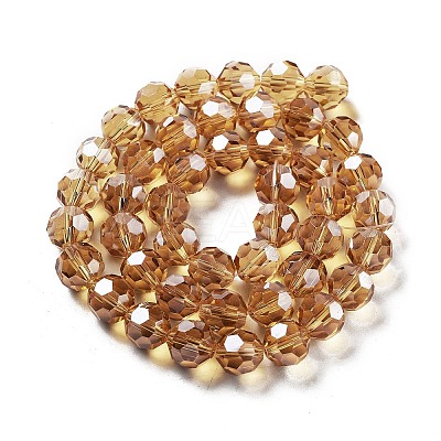 Electroplate Transparent Glass Beads Strands LS-EGLA-A035-T10mm-A17-1