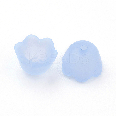 Transparent Acrylic Beads Caps X-PL543-5-1