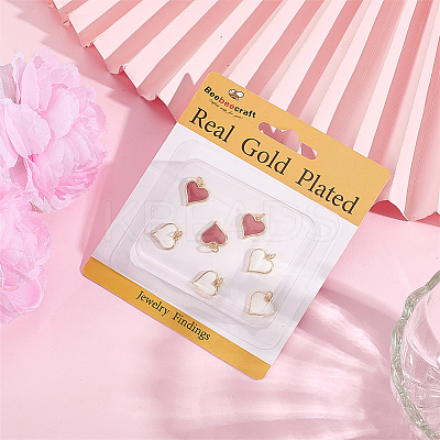 10Pcs 2 Colors Real 18K Gold Plated Brass Charms KK-BBC0016-07-1