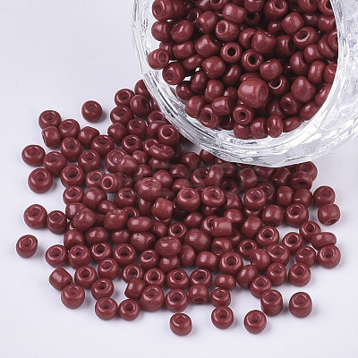 Baking Paint Glass Seed Beads SEED-US0003-4mm-K14-1