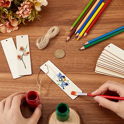 DIY Wood Bookmarks Making Kits WOOD-SP0001-21C-1