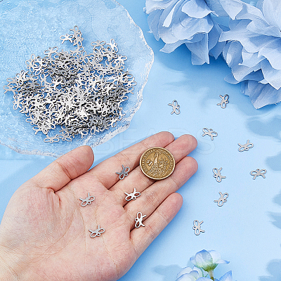 200Pcs 201 Stainless Steel Pendants STAS-DC0017-13-1
