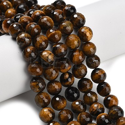 Natural Tiger Eye Beads Strands G-C280-B21-10mm-1