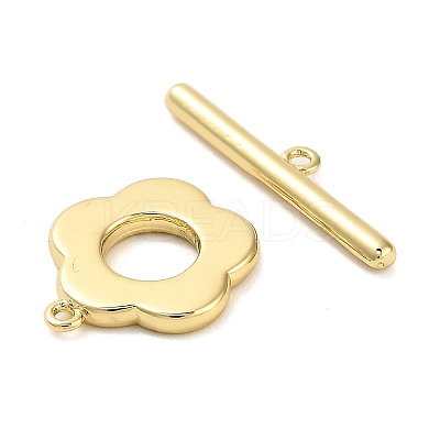 Brass Toggle Clasps KK-L229-010G-1