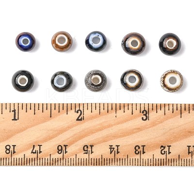68Pcs 9 Colors Handmade Porcelain Beads PORC-FS0001-23A-1