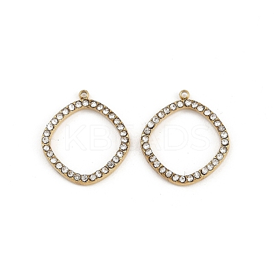 304 Stainless Steel Rhinestone Pendants STAS-Z154-03G-03-1