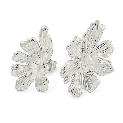 Non-Tarnish 304 Stainless Steel Stud Earrings for Women EJEW-S227-39P-1