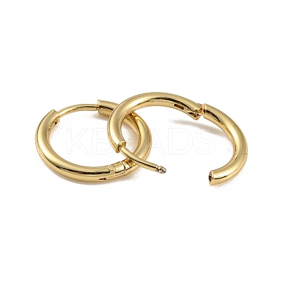 Ion Plating(IP) 304 Stainless Steel Huggie Hoop Earrings EJEW-M218-04B-G-1