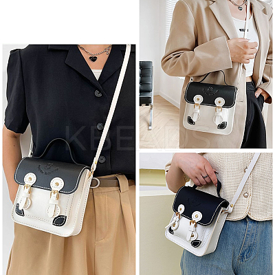 DIY PU Leather Women's Satchel Bag Kits DIY-WH0430-515B-1