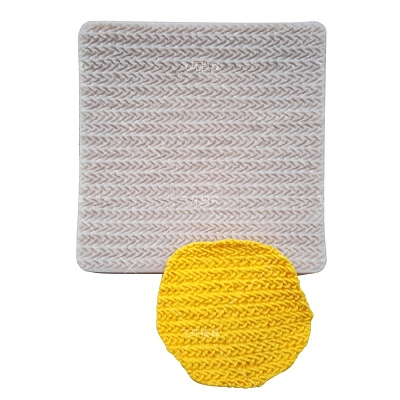 DIY Sweater Stitch Texture Food Grade Silicone Molds DIY-B034-07-1
