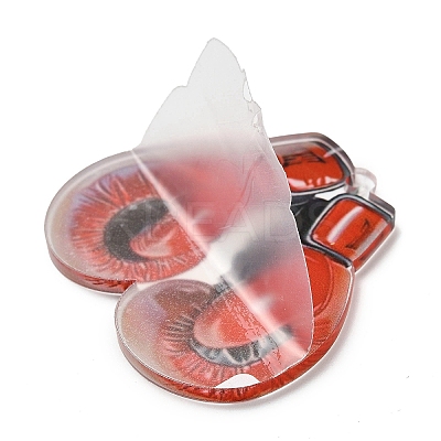 Opaque Printed Acrylic Big Pendants LS-OACR-I020-04-1