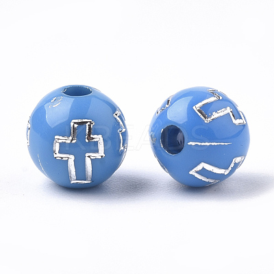Plating Acrylic Beads PACR-Q113-10I-1