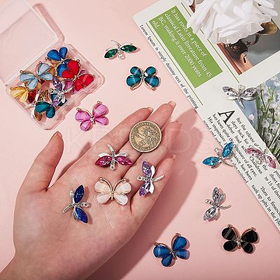 38Pcs 19 Style Resin Pendants RESI-SZ0002-69-1