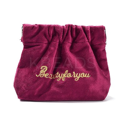 Velvet Spring Snap Closure Change Purse ABAG-P009-A02-1