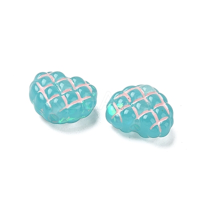 Translucent Resin Waffle Beads RESI-D312-01B-01-1