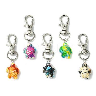 20Pcs 5 Colors Sea Turtle Synthetic Turquoise Pendant Decorations GG-CJ78C7-P-1