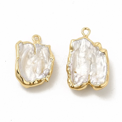 Baroque Natural Keshi Pearl Pendants PEAR-P004-16KCG-1