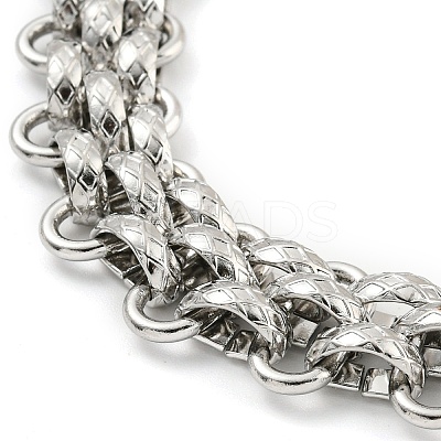 Non-Tarnish 304 Stainless Steel Chain Necklaces NJEW-P298-01A-P-1