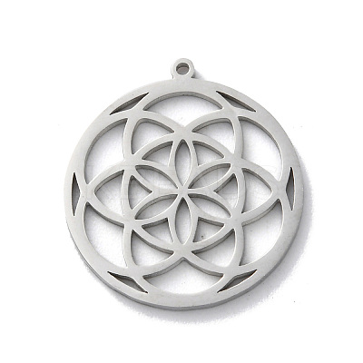 Anti-Tarnish 304 Stainless Steel Pendants STAS-S149-02P-1