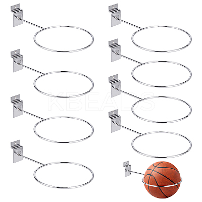 8Pcs Wall Mounted Iron Basketball Rack AJEW-GA0009-27-1