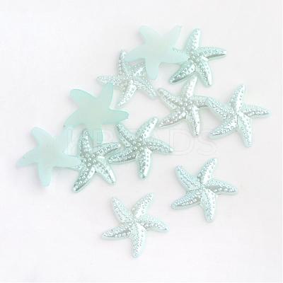 ABS Plastic Imitation Pearl Cabochons OACR-S006-Z12-1