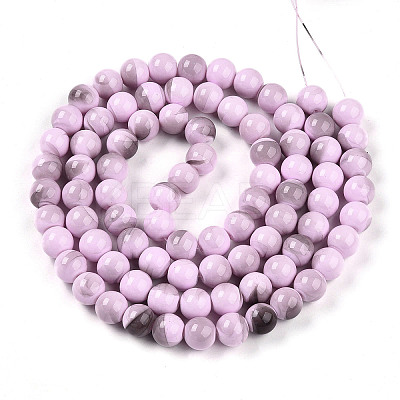 Baking Paint Glass Beads X1-DGLA-N013-10mm-08-1