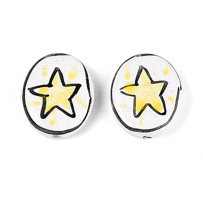 Handmade Porcelain Beads X-PORC-T134-07-1
