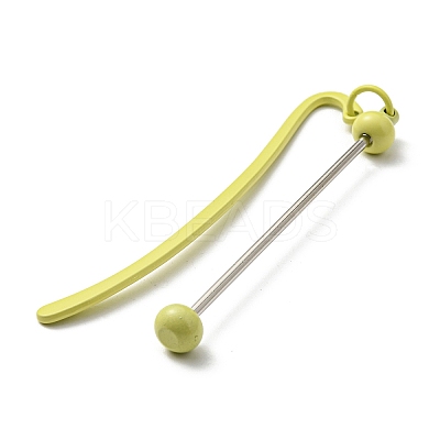 Iron & Alloy Bookmarks with Beadable Bar Pendant AJEW-G055-02D-1