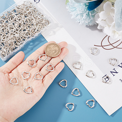 Tibetan Style Alloy Heart Bead Frames TIBE-NB0001-27-1