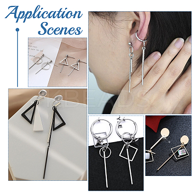 nicraftale 30Pcs 304 Stainless Steel Pendants STAS-UN0053-16-1