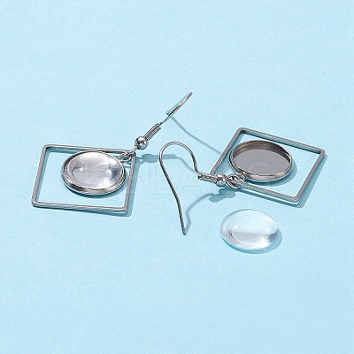 DIY Geometry Dangle Earrings Making Kit DIY-FS0002-82-1