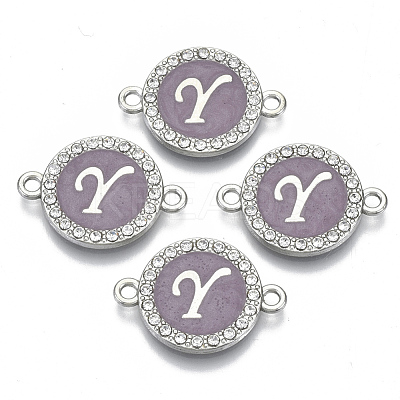 Alloy Enamel Links Connectors ENAM-TAC0003-01S-01Y-1