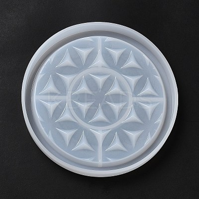 DIY Life of Flower Textured Cup Mat Silicone Molds LS-SIMO-H009-05A-1
