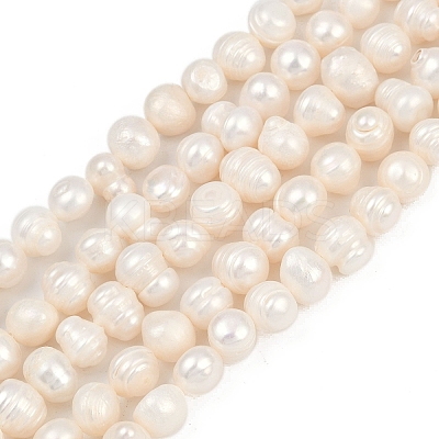 Natural Cultured Freshwater Pearl Beads Strands PEAR-I007-07J-09A-1