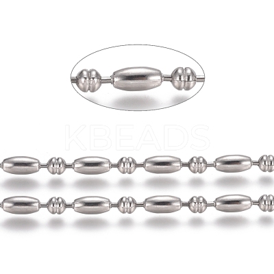 Non-Tarnish 304 Stainless Steel Ball Chains CHS-L024-022F-1