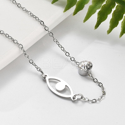 201 Stainless Steel Cable Chain Bracelets BJEW-H205-01B-P-1