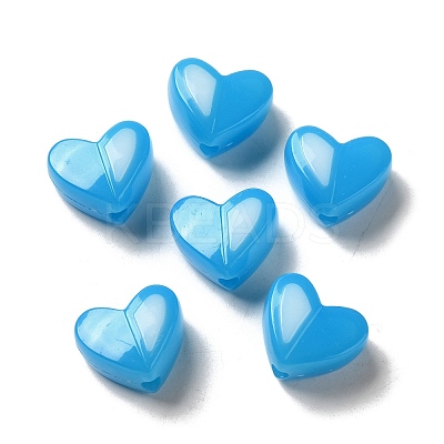 Imitation Jelly Acrylic Opaque Beads SACR-R741-01B-1
