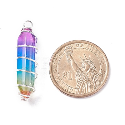 Glass Pendants PALLOY-JF01378-1