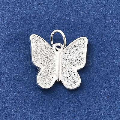 925 Sterling Silver Micro Pave Cubic Zirconia Pendants STER-D309-01F-S-1
