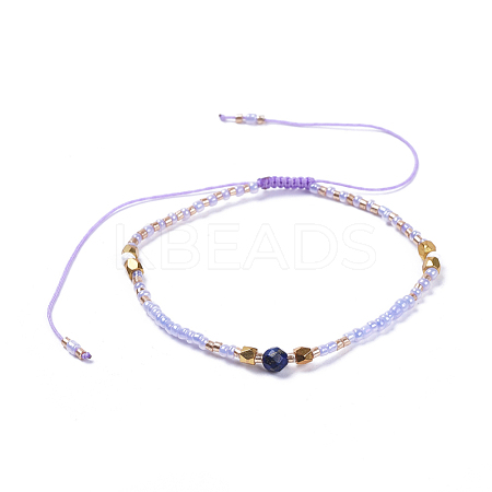 Adjustable Nylon Thread Braided Beads Bracelets BJEW-JB04379-02-1