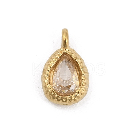 304 Stainless Steel Glass Charms LS-STAS-D366-03G-1