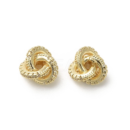 Brass Micro Pave Cubic Zirconia Charms KK-C107-02G-1