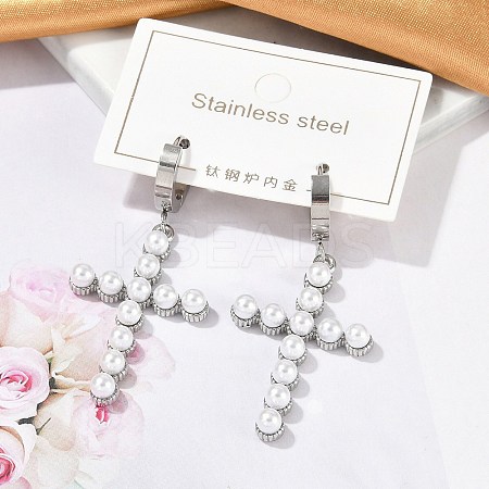 304 Stainless Steel Hoop Earrings EJEW-A119-08P-1