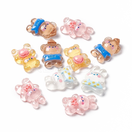 Transparent Resin Cabochons CRES-A050-01-1